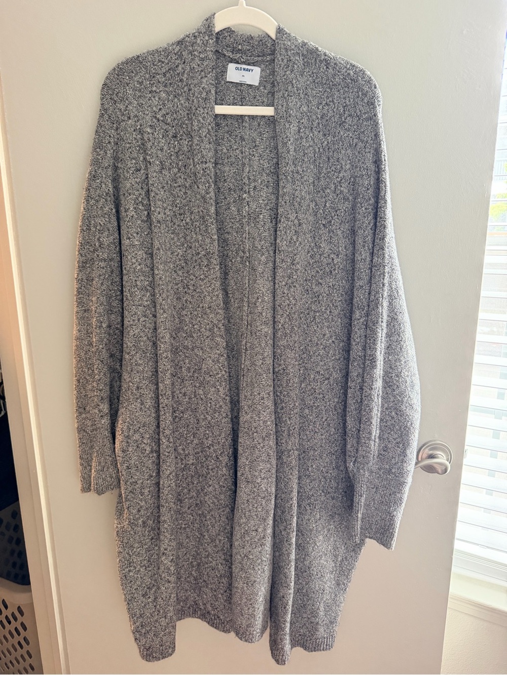 Old Navy Gray Open-Front Cozy Cardigan